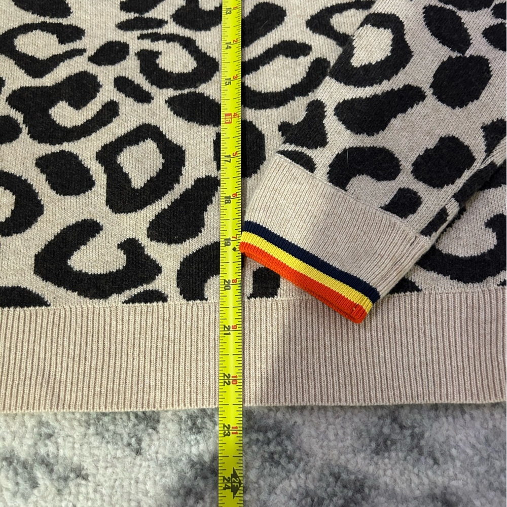 Leopard Print Sweater - The Cat - KULE Cashmere Wool Blend - Picture 6 of 15